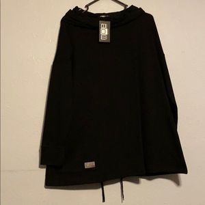 NWT moe Black Cowl Neck Sweatshirt